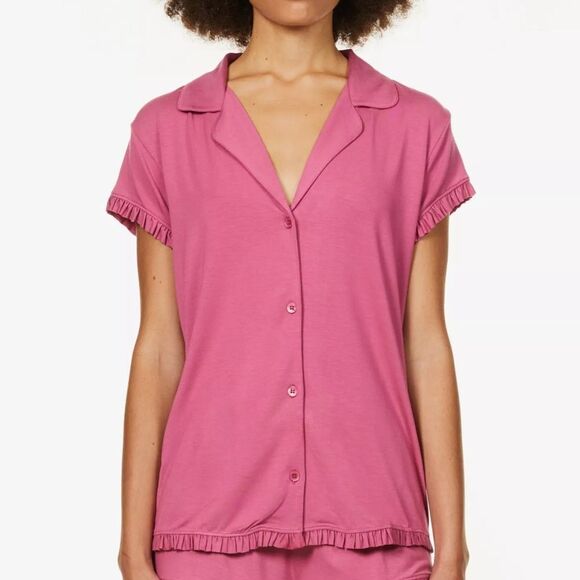 Eberjey Ruthie Ruffled Pajama Top M - Picture 1 of 4